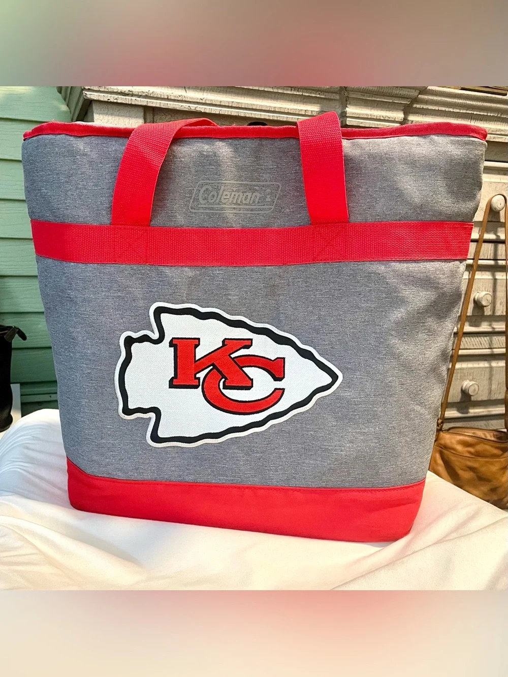 Kansas City Chiefs Coleman Cooler Tote Bag - NFL - Large - Awesome Condition